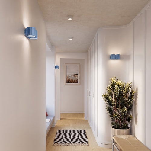 Sollux Lighting Wandlamp AURA 2 lichtblauw G9 - 21x12x10cm