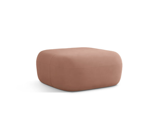 Micadoni Poef Jenny flueel terracotta - 88x90x40cm