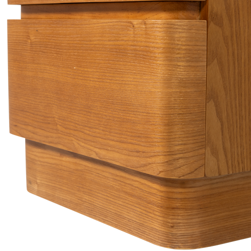 WOOOD nachtkastje met lades Fejo - MDF - Bruin - 43x40x34