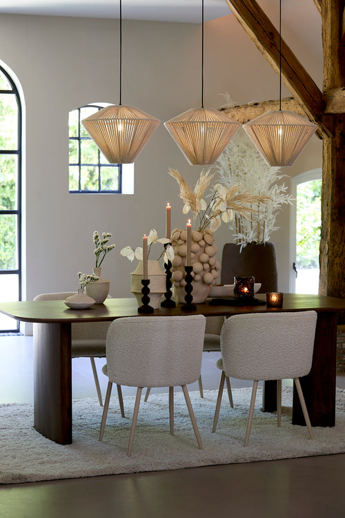 Light & Living eetkamerstoel ELYNA - 56x55x79cm - wit - Set van 2 - vtwonen shop