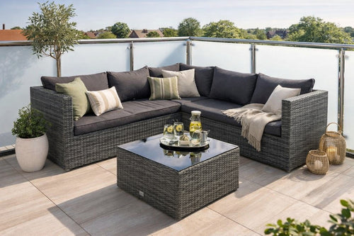 Garden Impressions Montana loungeset - earl grey/ donker antraciet