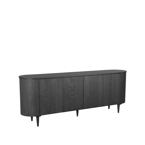 LABEL51 Dressoir Oliva - Zwart Eikenhout - 220x47x85cm - vtwonen shop