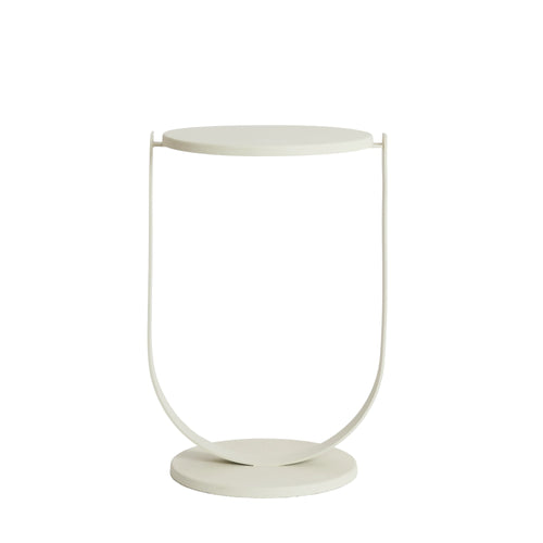 Light & Living bijzettafel Triana - wit - Ø45cm - vtwonen shop