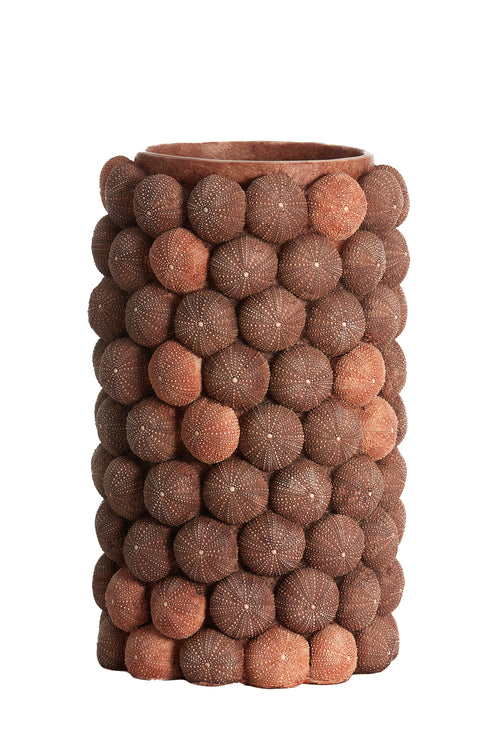 Light & Living vaas SEA URCHIN - Ø25x40cm - rood