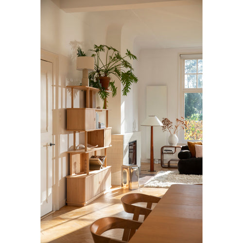 Zuiver Barbier Boekenkast/ Wandkast Naturel