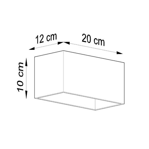 Sollux Lighting Wandlamp QUAD MAXI wit - 20x12x10cm