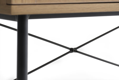 Rebellenclub Wandkast Berley - Eiken met Rattan - vtwonen shop