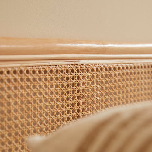 Tikamoon Hoofdbord van gevlochten rotan 180 cm - Naturel - vtwonen shop