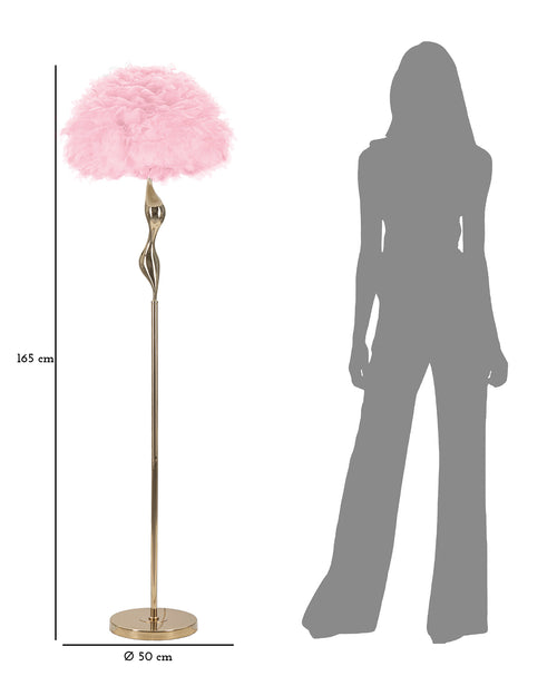Mauro Ferretti vloerlamp - Ø 50x165 cm - roze