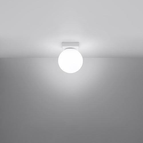 Sollux Lighting Plafondlamp YOLI 1 wit - 12x12x14,5cm