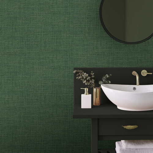 Graham & Brown Vliesbehang - Rustic Weft Palm - vtwonen shop