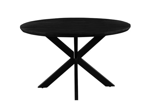 Livingfurn eetkamertafel Jesper - zwart - 120cm - vtwonen shop