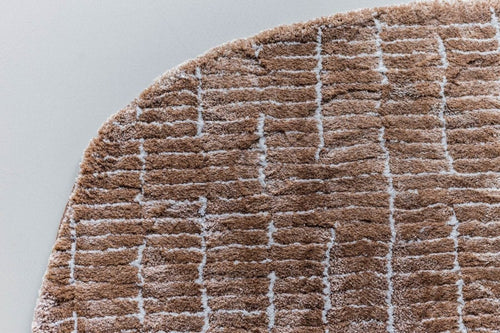 Interieur05 Vloerkleed Rectangle Edge Bruin/Wit - 160 x 230 cm - vtwonen shop