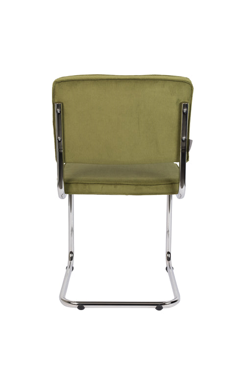 Zuiver Ridge Rib Eetkamerstoelen Groen - Set van 2 - vtwonen shop