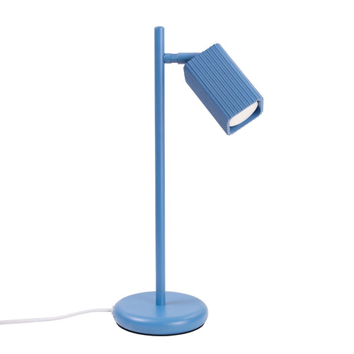 Sollux Lighting Tafellamp RAYO azuurblauw - 14,5x14,5x43cm