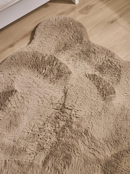 benuta wasbaar kindervloerkleed Dave - taupe - 100x110 cm