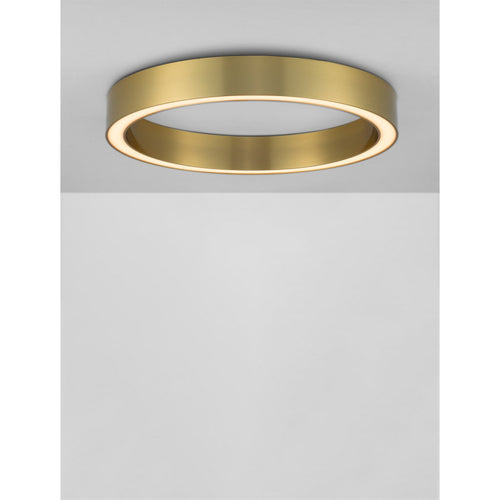 Nova Luce STING Geïntegreerde LED-plafondlamp, halfverzonken, messing goud, Triac dimbaar, 40W, 2153lm, 3000K