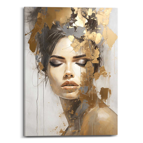 Reinders schilderij Gouden vrouw - 70x50cm