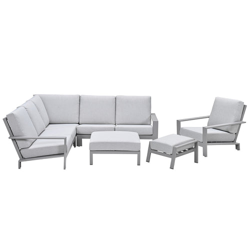 Garden Impressionshoek loungeset Coba 6-delig - taupe