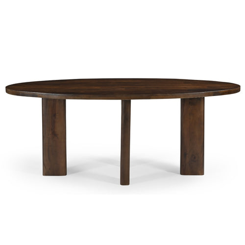 Giga Meubel Eettafel Sydney - Ovaal - Donkerbruin - Mangohout - 300cm