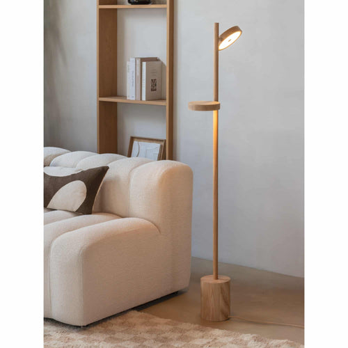 GOOD&MOJO vloerlamp Okinawa - naturel - Ø40cm