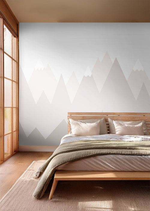 Sanders & Sanders fotobehang berglandschap beige en grijs - 375 x 270 cm - 600987 - vtwonen shop