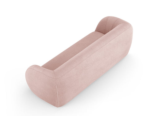 Cosmopolitan Design Bank Essen 3-zits, boucle, poederroze - 95x230x86cm