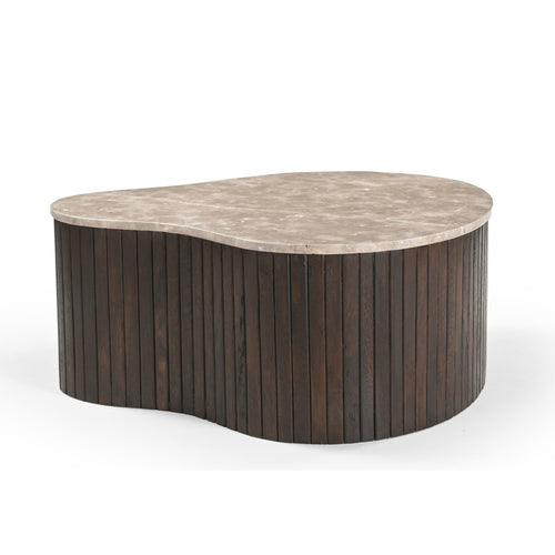 Starfurn Salontafel Nomi - Organisch Hout/Marmer - 84x73x34cm