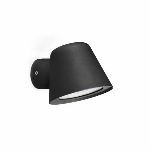Faro Gina - 1 Lichts Buiten Wandlamp Zwart IP44, GU10