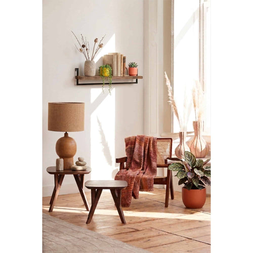 Light & Living wandplank Maddison - bruin - 120x18x24cm