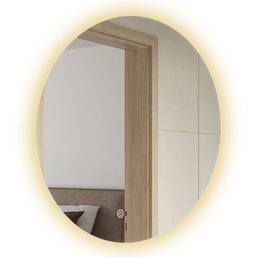 LOMAZOO badkamerspiegel Atlanta - met LED verlichting - rond - 70 cm