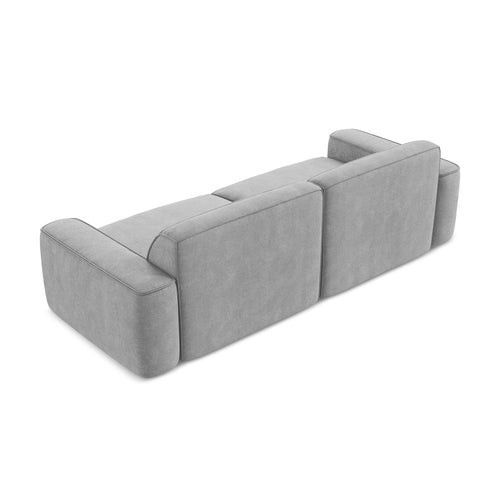 LaMiaSofa 4-zits bank Melissa - chenille stof - lichtgrijs - 244x102x70