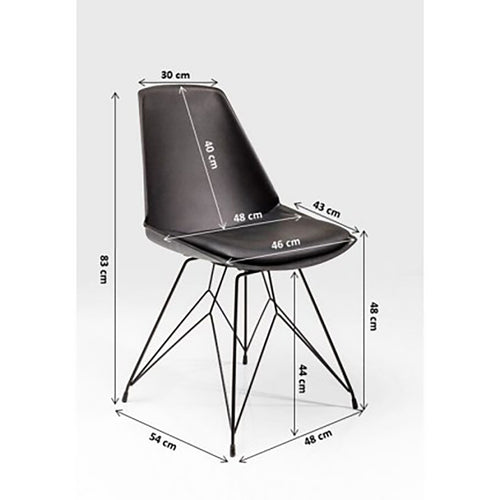 Kare Design Stoel Wire zwart