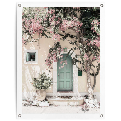 Reinders Floral Facade tuinposter -  beige - tuin - 80x60cm