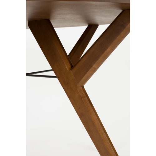 Zuiver IJver Eettafel Rond 120 cm Hout Walnoot - Bruin