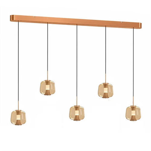 Freelight hanglamp Rosa - 5 lichts - 120  x 180   cm - rosé goud