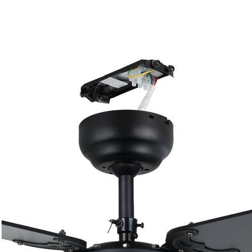 EGLO plafondlamp met ventilator Fortaleza - ac e27 - zwart/hout - vtwonen shop