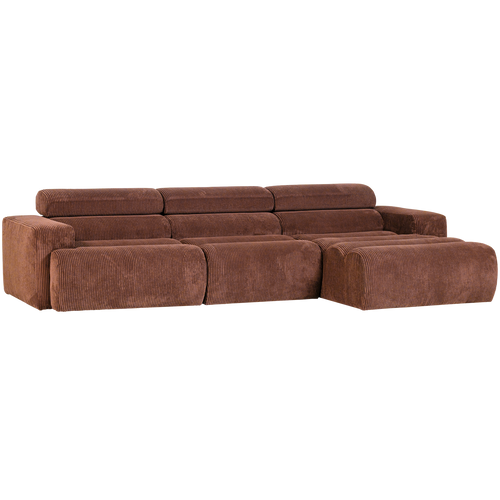 WOOOD chaise longue bank rechts Novi - Ribstof - Terra - vtwonen shop