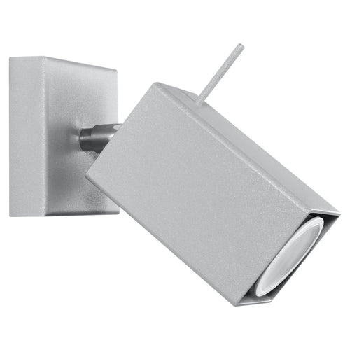 Sollux Lighting Wandlamp MERIDA 1 grijs - 8x16x8cm