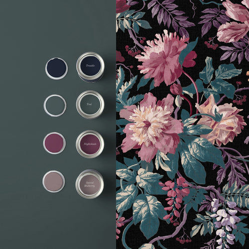 Graham & Brown Vliesbehang - Florenzia Nightshade - 10mx52cm - vtwonen shop