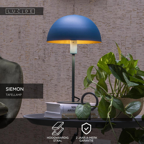 Lucide tafellamp SIEMON - 1xE14 - Blauw