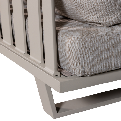 WOOOD 3-zits tuinbank Bear - Aluminium - Zand - 80x210x87