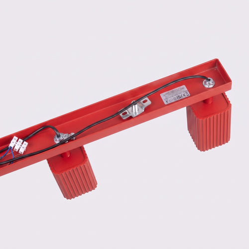 Sollux Lighting Plafondlamp RAYO 4L rood - 81x6x16,5cm
