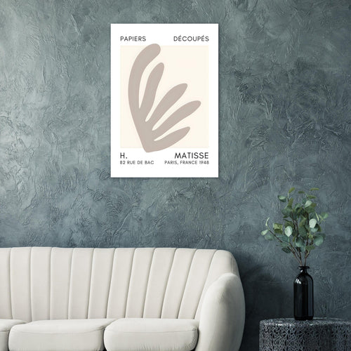Artfulprints  Matisse – Aquatic impression grey   poster 50x70 cm - vtwonen shop