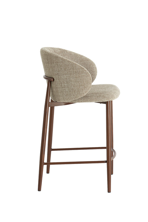 Light & Living barkruk ALUKO - 57x55x94cm - bruin - vtwonen shop