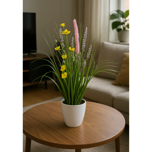 Flourify kunstplant - Bloeiend gras - 46 cm - vtwonen shop