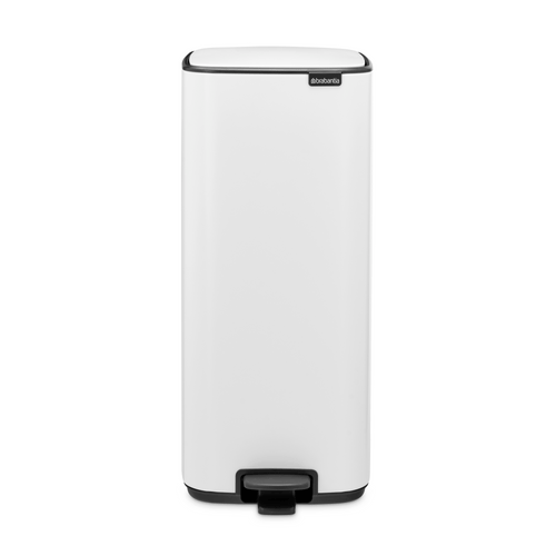 Brabantia Bo Pedaalemmer, 30 liter, stil sluitend, kunststof binnenemmer - White