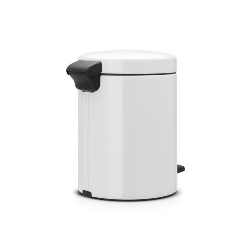 Brabantia NewIcon Pedaalemmer, 5 liter, kunststof binnenemmer - White