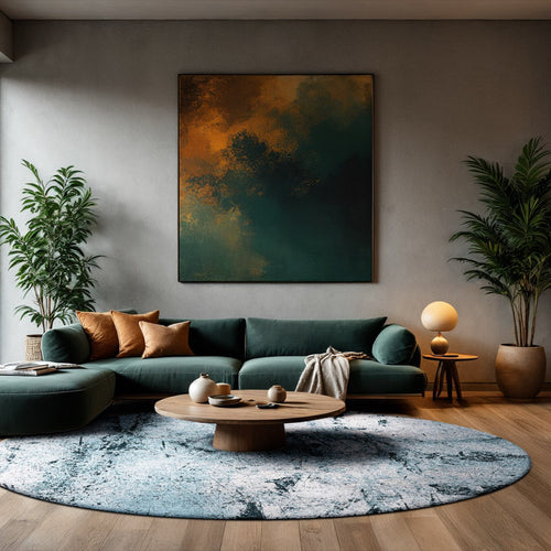 Louis De Poortere vloerkleed Dragonfly - blauw - 240x240cm - vtwonen shop