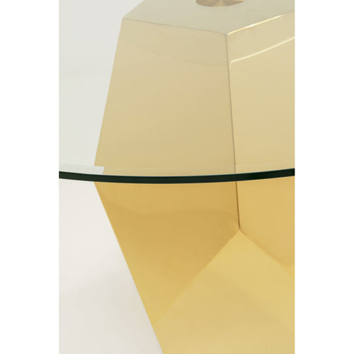 Kare Design Eettafel Ricchezza Ø130cm goud - vtwonen shop